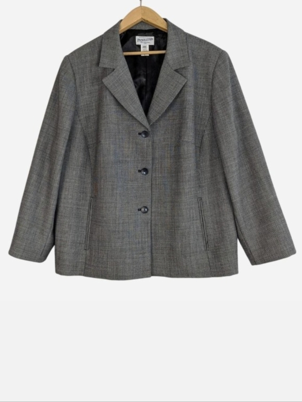 Vintage Pendleton 100% Virgin Wool Plus Houndstooth Blazer 20W‎